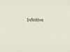 Infinitive