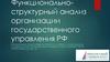 Функционально-структурный анализ организации государственного управления РФ