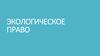 Экологическое право