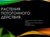 Растения потогонного действия
