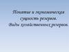 Понятие и экономическая сущность резервов. Виды хозяйственных резервов