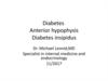 Diabetes Anterior hypophysis Diabetes insipidus