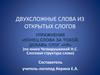 Двухсложные слова из открытых слогов. Упражнение «Конец слова за тобой. Добавь слог «ня»