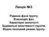 Рідинна фаза ґрунту. Взаємодія фаз. Характерні вологості. Будівельні властивості ґрунтів. Водно-тепловий режим ґрунту