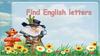 Find English letters