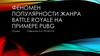 Феномен популярности жанра Battle Royale на примере PUBG