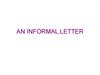 An informal letter
