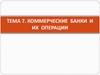 Коммерческие банки и их операции