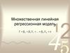 Эконометрика. Множественная линейная регрессионная модель