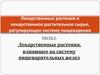 Лекарственные растения. Часть I. Лекарственные растения, влияющее на систему пищеварительных желез