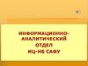 Информационно-аналитический отдел ИЦ-НБ САФУ