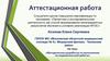Аттестационная работа. Методическая разработка по выполнению исследовательской работы