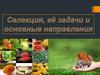 Селекция, ее задачи и основные направления