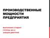 Производственные мощности предприятия
