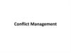 Conflict Management. Managing Technical People