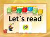 Let`s read