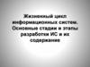 Жизненный цикл информационных систем. Основные стадии и этапы разработки ИС и их содержание