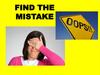 Find the mistake