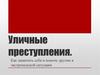 Уличные преступления. Защита себя и помощь другим в экстремальной ситуации