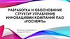 Разработка и обоснование структур управления инновациями компаний ПАО «Роснефть»