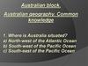 Australian block. Australian geography. Common knowledge