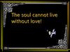 Душа не может жить без любви