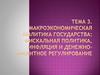 Макроэкономическая политика государства: фискальная политика, инфляция и денежно-кредитное регулирование