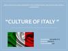Culture оf Italy