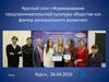 Круглый стол «Формирование предпринимательской культуры общества как фактор регионального развития»