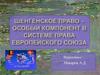 Шенгенское право – особый компонент в системе права европейского союза