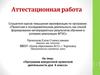 Аттестационная работа. Программа внеурочной проектной деятельности для 6 класса