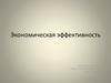 Экономическая эффективность