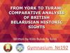 From York to Turaw: comparative analysis of British Belarusian historic sights