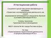 Аттестационная работа. Проектирование педагогической деятельности в процессе реализации ФГОС