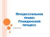 Процессуальное право: Гражданский процесс