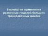 Технология применения различных моделей больших тренировочных циклов
