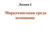 Маркетинговая среда компании