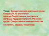 Хирургическая анатомия груди. Операции на молочной железе.Оперативные доступы к органам грудной полости. Ранения груди