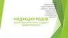 Индукция родов. Подготовка шейки матки к родам и родовозбуждение