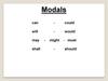 Modal Verbs