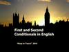 First and second conditionals in english