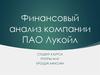 Финансовый анализ компании ПАО Лукойл
