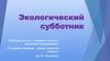 Экологический субботник