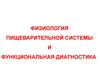 Физиология пищеварительной системы и функциональная диагностика