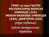 ГРВІ, менінгококова хвороба, дифтерія