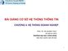 Bài giảng cơ sở hệ thống thông tin chương 4. Hệ thống doanh nghiệp