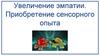 Увеличение эмпатии. Приобретение сенсорного опыта
