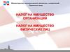 Налог на имущество организаций. Налог на имущество физических лиц