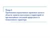 Требования нормативных правовых актов в области защиты населения от чрезвычайных ситуаций природного и техногенного характера
