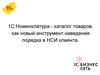 1С:Номенклатура - каталог товаров как новый инструмент наведения порядка в НСИ клиента